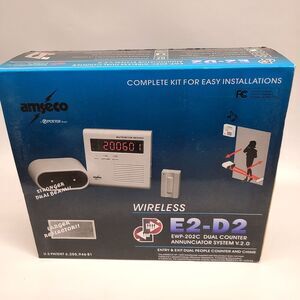 NIB Amseco E2-D2 EWP-202C Wireless Dual Counter Annunciator System